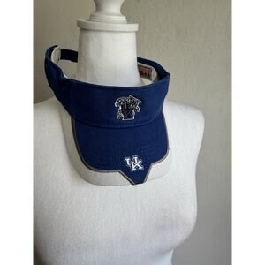 Vintage Homecoming By Captivating Kentucky Wildcats Visor Blue White Adjustable